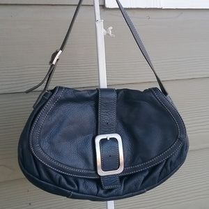 Cole Haan leather handbag navy blue